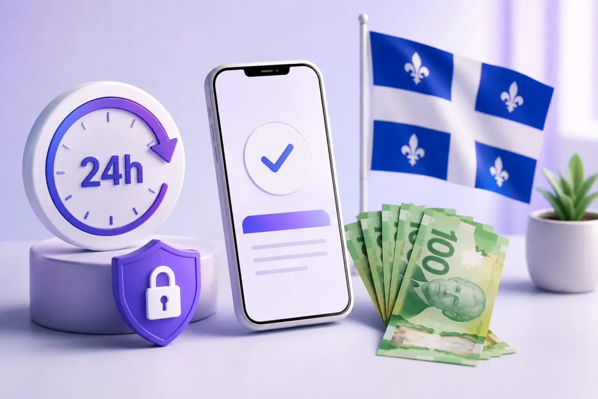 Prêt personnel rapide au Québec, confidentiel et sécuritaire
