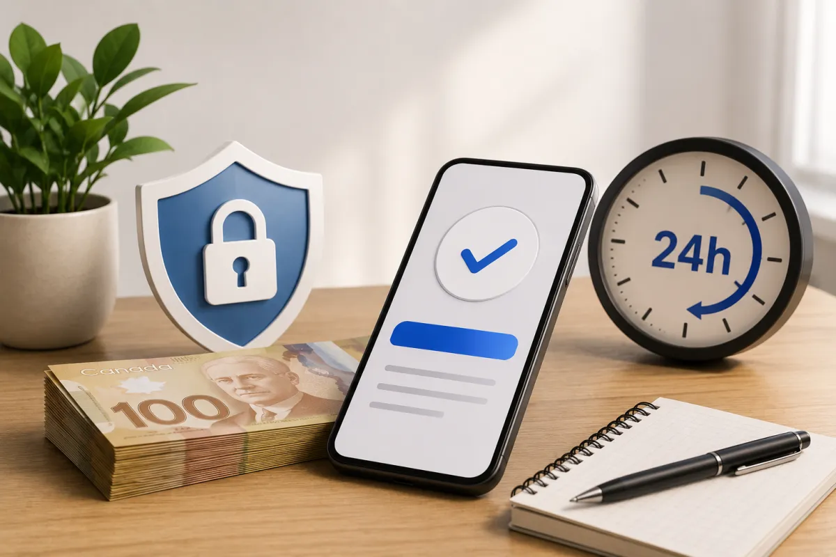 Prêt personnel rapide en ligne sur ordinateur portable au Québec